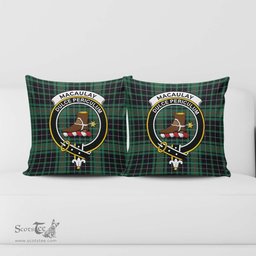 ScotsTee Shop Scottish MacAulay Hunting Ancient Clan Crest Tartan Pillow/ Pillow Cover Tartan Accessories for Home