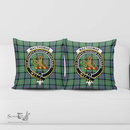 ScotsTee Shop Scottish MacThomas Ancient Clan Crest Tartan Pillow/ Pillow Cover Tartan Accessories for Home