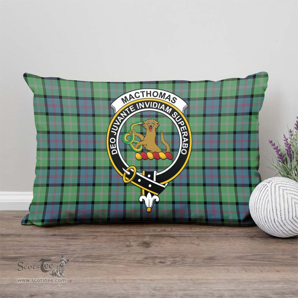 ScotsTee Shop Scottish MacThomas Ancient Clan Crest Tartan Pillow/ Pillow Cover Tartan Accessories for Home