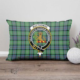 ScotsTee Shop Scottish MacThomas Ancient Clan Crest Tartan Pillow/ Pillow Cover Tartan Accessories for Home