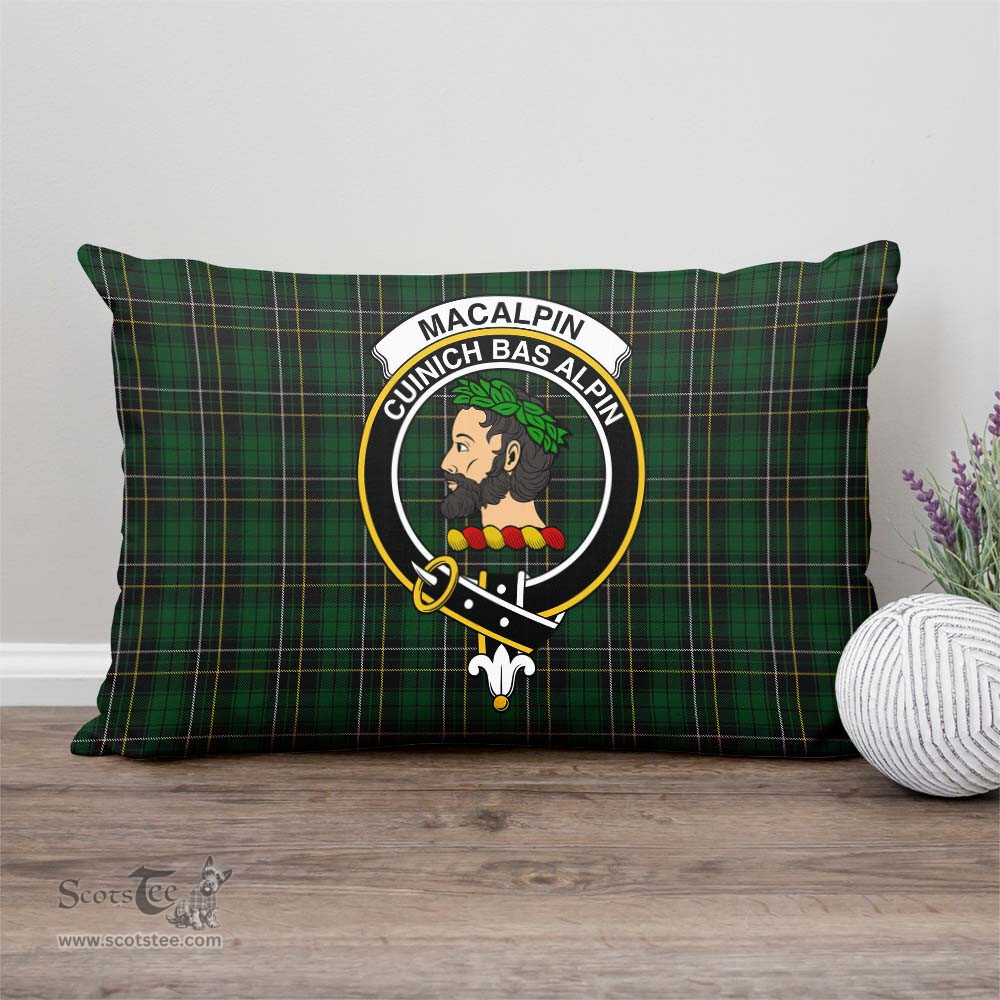 ScotsTee Shop Scottish MacAlpin Clan Crest Tartan Pillow/ Pillow Cover Tartan Accessories for Home