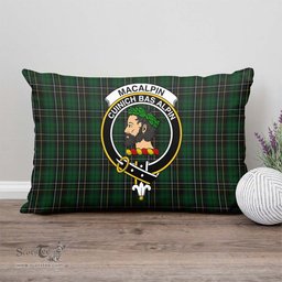 ScotsTee Shop Scottish MacAlpin Clan Crest Tartan Pillow/ Pillow Cover Tartan Accessories for Home