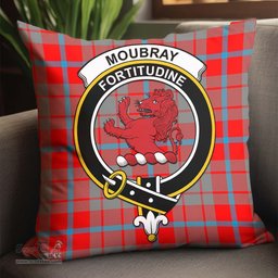 ScotsTee Shop Scottish Moubray Clan Crest Tartan Pillow/ Pillow Cover Tartan Accessories for Home