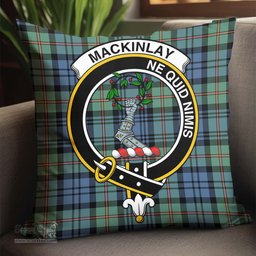 ScotsTee Shop Scottish MacKinlay Ancient Clan Crest Tartan Pillow/ Pillow Cover Tartan Accessories for Home