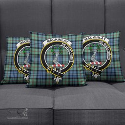 ScotsTee Shop Scottish MacKinlay Ancient Clan Crest Tartan Pillow/ Pillow Cover Tartan Accessories for Home