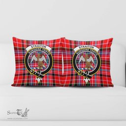 ScotsTee Shop Scottish Straiton Clan Crest Tartan Pillow/ Pillow Cover Tartan Accessories for Home