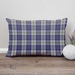 ScotsTee Shop Scottish MacPherson Dress Blue Clan Tartan Pillow/ Pillow Cover Tartan Accessories for Home