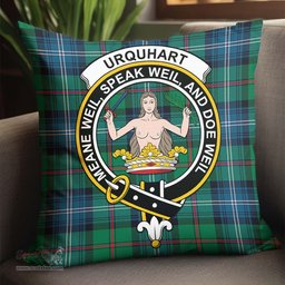 ScotsTee Shop Scottish Urquhart Ancient Clan Crest Tartan Pillow/ Pillow Cover Tartan Accessories for Home