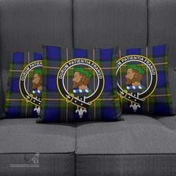 ScotsTee Shop Scottish Moore Clan Crest Tartan Pillow/ Pillow Cover Tartan Accessories for Home