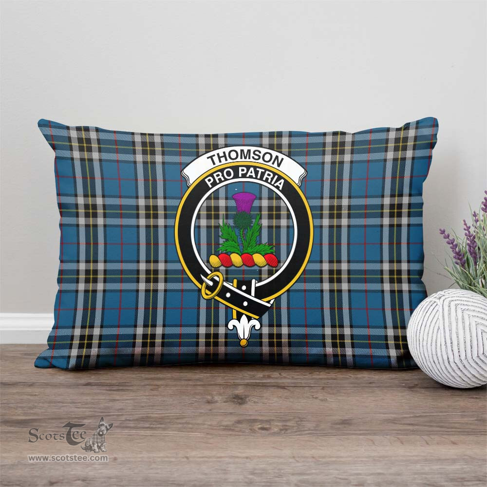 ScotsTee Shop Scottish Thomson Dress Blue Clan Crest Tartan Pillow/ Pillow Cover Tartan Accessories for Home