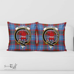 ScotsTee Shop Scottish Pentland Clan Crest Tartan Pillow/ Pillow Cover Tartan Accessories for Home