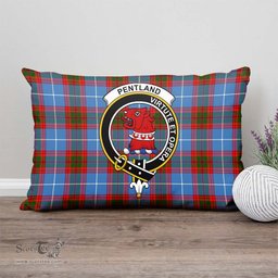 ScotsTee Shop Scottish Pentland Clan Crest Tartan Pillow/ Pillow Cover Tartan Accessories for Home