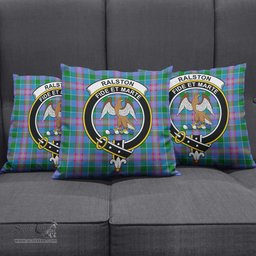 ScotsTee Shop Scottish Ralston Clan Crest Tartan Pillow/ Pillow Cover Tartan Accessories for Home