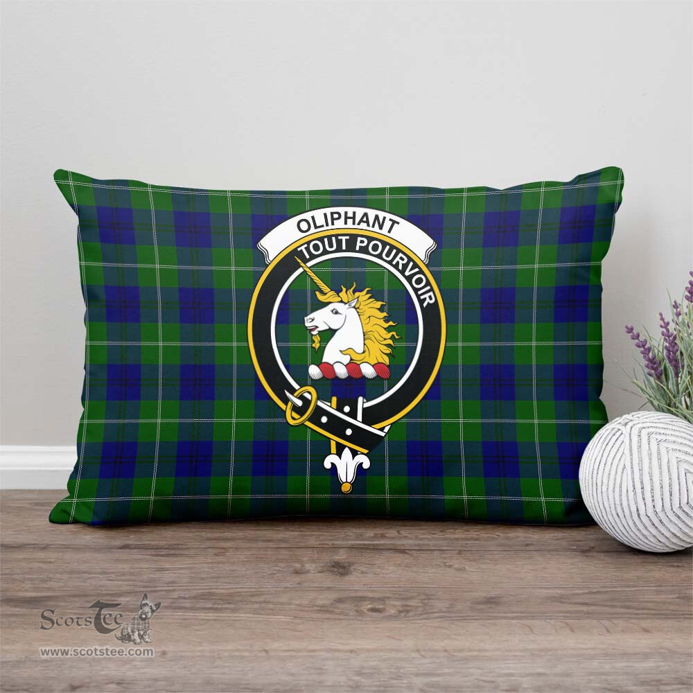 ScotsTee Shop Scottish Oliphant Modern Clan Crest Tartan Pillow/ Pillow Cover Tartan Accessories for Home
