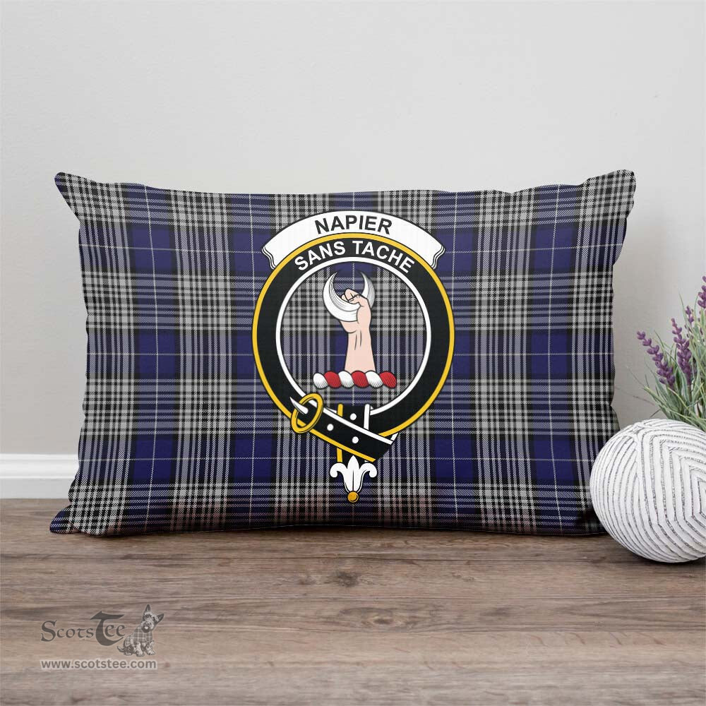 ScotsTee Shop Scottish Napier Clan Crest Tartan Pillow/ Pillow Cover Tartan Accessories for Home