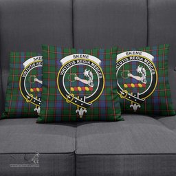 ScotsTee Shop Scottish Skene Clan Crest Tartan Pillow/ Pillow Cover Tartan Accessories for Home