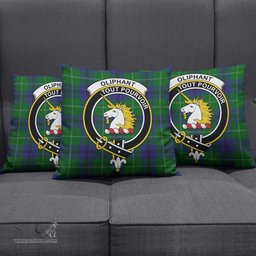 ScotsTee Shop Scottish Oliphant Clan Crest Tartan Pillow/ Pillow Cover Tartan Accessories for Home