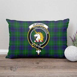 ScotsTee Shop Scottish Oliphant Clan Crest Tartan Pillow/ Pillow Cover Tartan Accessories for Home
