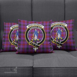 ScotsTee Shop Scottish Montgomery Modern Clan Crest Tartan Pillow/ Pillow Cover Tartan Accessories for Home