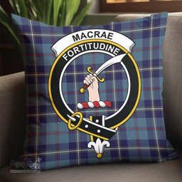 ScotsTee Shop Scottish MacRae of America Clan Crest Tartan Pillow/ Pillow Cover Tartan Accessories for Home