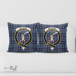 ScotsTee Shop Scottish MacRae of America Clan Crest Tartan Pillow/ Pillow Cover Tartan Accessories for Home