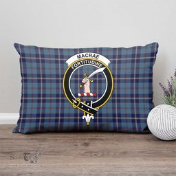 ScotsTee Shop Scottish MacRae of America Clan Crest Tartan Pillow/ Pillow Cover Tartan Accessories for Home