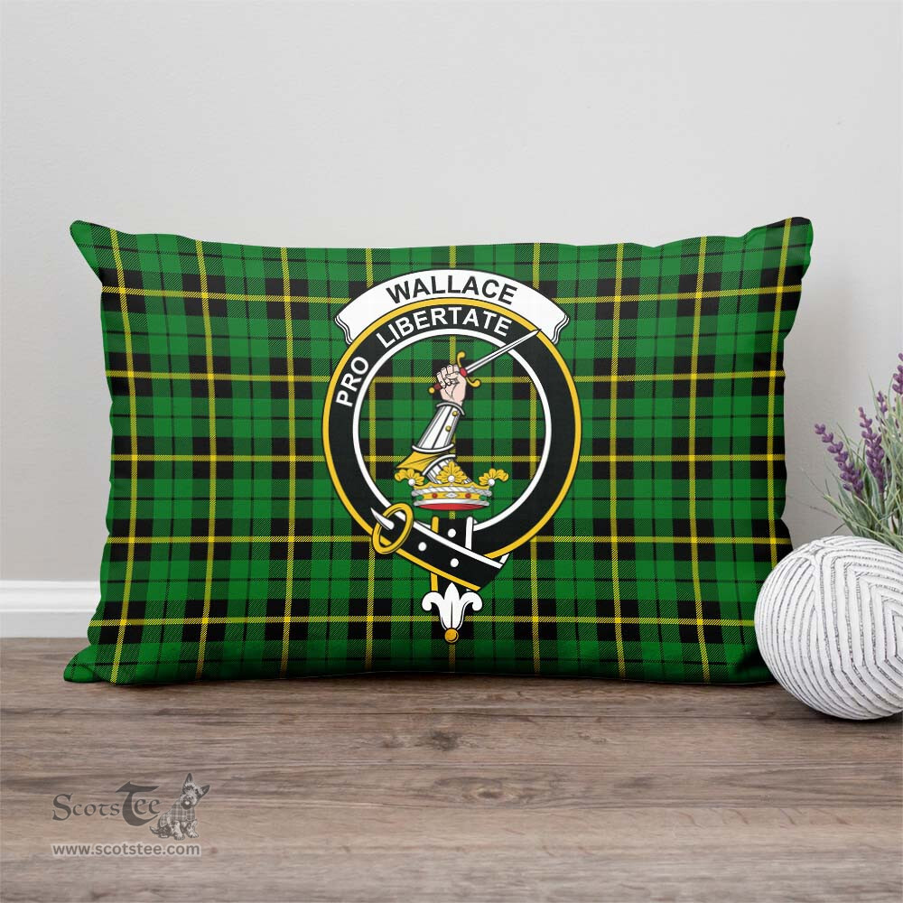 ScotsTee Shop Scottish Wallace Hunting Green Clan Crest Tartan Pillow/ Pillow Cover Tartan Accessories for Home
