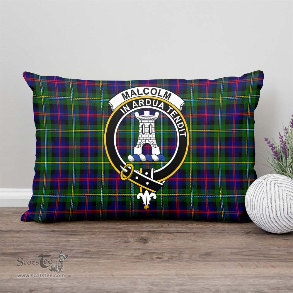 ScotsTee Shop Scottish Malcolm Clan Crest Tartan Pillow/ Pillow Cover Tartan Accessories for Home