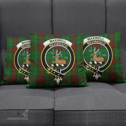 ScotsTee Shop Scottish Maxwell Hunting Clan Crest Tartan Pillow/ Pillow Cover Tartan Accessories for Home