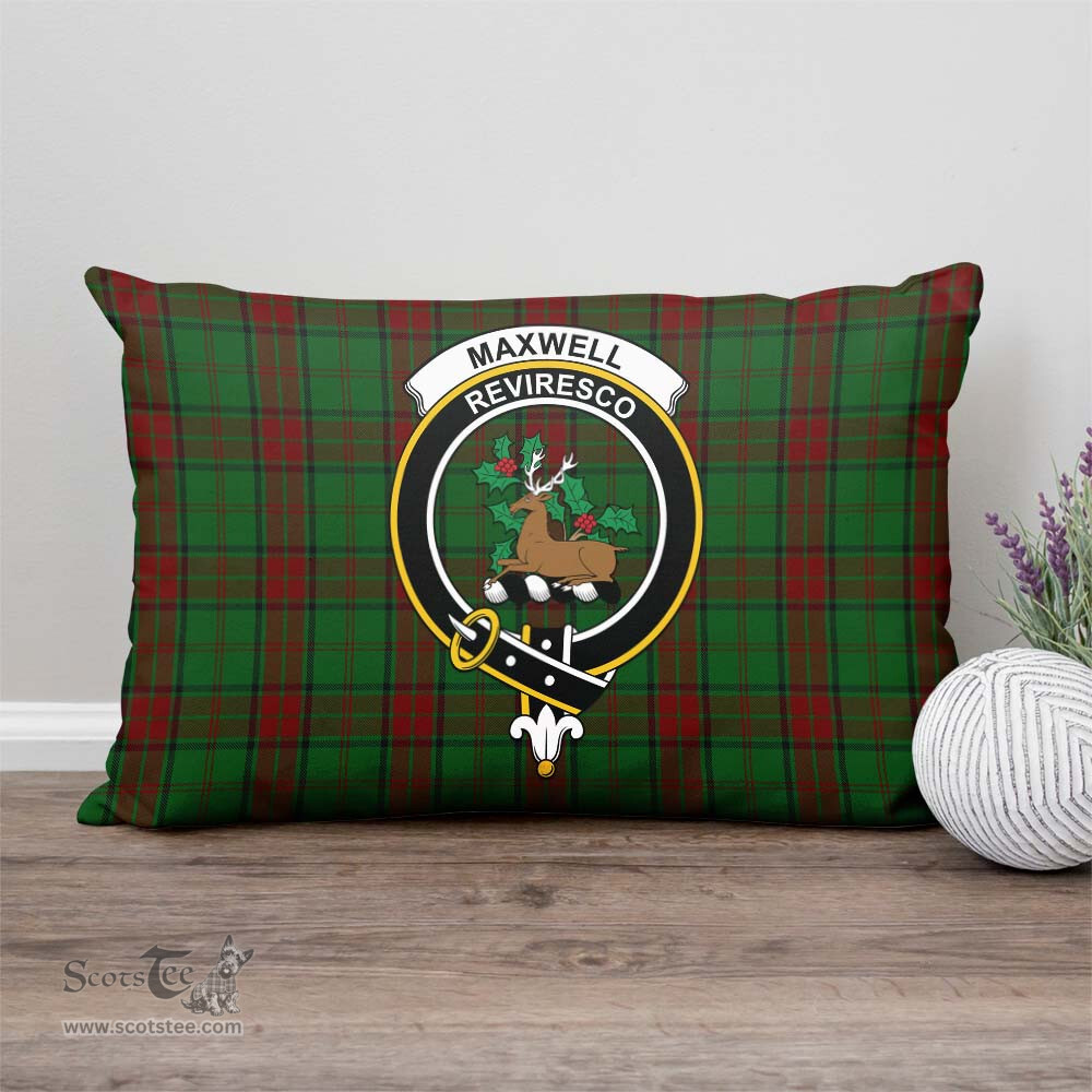 ScotsTee Shop Scottish Maxwell Hunting Clan Crest Tartan Pillow/ Pillow Cover Tartan Accessories for Home
