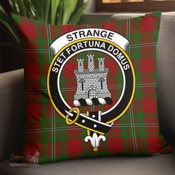 ScotsTee Shop Scottish Strange Clan Crest Tartan Pillow/ Pillow Cover Tartan Accessories for Home