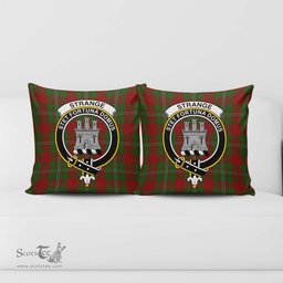 ScotsTee Shop Scottish Strange Clan Crest Tartan Pillow/ Pillow Cover Tartan Accessories for Home