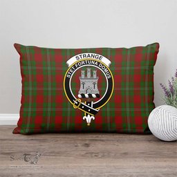 ScotsTee Shop Scottish Strange Clan Crest Tartan Pillow/ Pillow Cover Tartan Accessories for Home