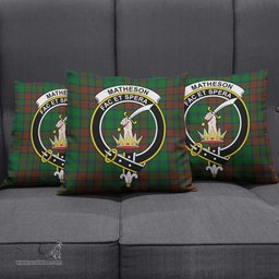 ScotsTee Shop Scottish Matheson Hunting Highland Clan Crest Tartan Pillow/ Pillow Cover Tartan Accessories for Home