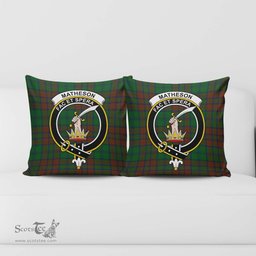 ScotsTee Shop Scottish Matheson Hunting Highland Clan Crest Tartan Pillow/ Pillow Cover Tartan Accessories for Home