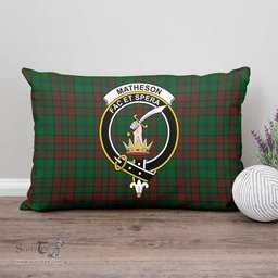 ScotsTee Shop Scottish Matheson Hunting Highland Clan Crest Tartan Pillow/ Pillow Cover Tartan Accessories for Home