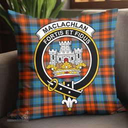ScotsTee Shop Scottish MacLachlan Ancient Clan Crest Tartan Pillow/ Pillow Cover Tartan Accessories for Home