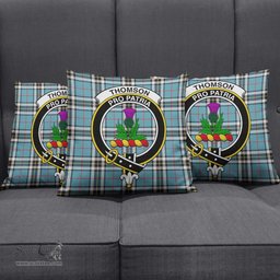 ScotsTee Shop Scottish Thomson Clan Crest Tartan Pillow/ Pillow Cover Tartan Accessories for Home