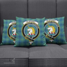 ScotsTee Shop Scottish Oliphant Ancient Clan Crest Tartan Pillow/ Pillow Cover Tartan Accessories for Home