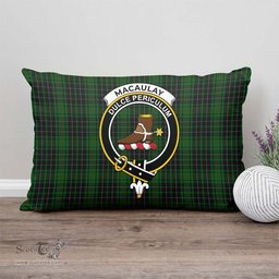 ScotsTee Shop Scottish MacAulay Hunting Clan Crest Tartan Pillow/ Pillow Cover Tartan Accessories for Home