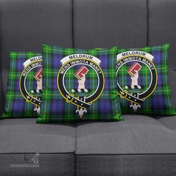 ScotsTee Shop Scottish Meldrum Clan Crest Tartan Pillow/ Pillow Cover Tartan Accessories for Home