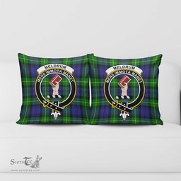 ScotsTee Shop Scottish Meldrum Clan Crest Tartan Pillow/ Pillow Cover Tartan Accessories for Home