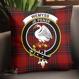 ScotsTee Shop Scottish Wemyss Clan Crest Tartan Pillow/ Pillow Cover Tartan Accessories for Home