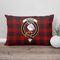 ScotsTee Shop Scottish Wemyss Clan Crest Tartan Pillow/ Pillow Cover Tartan Accessories for Home