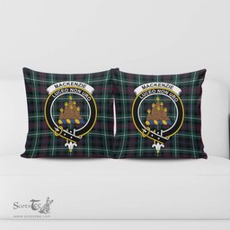 ScotsTee Shop Scottish MacKenzie Modern Clan Crest Tartan Pillow/ Pillow Cover Tartan Accessories for Home