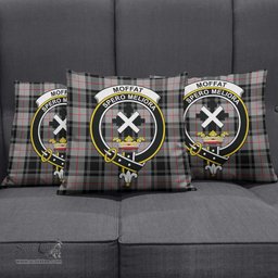 ScotsTee Shop Scottish Moffat Modern Clan Crest Tartan Pillow/ Pillow Cover Tartan Accessories for Home