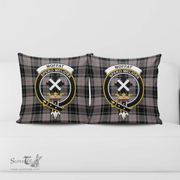 ScotsTee Shop Scottish Moffat Modern Clan Crest Tartan Pillow/ Pillow Cover Tartan Accessories for Home