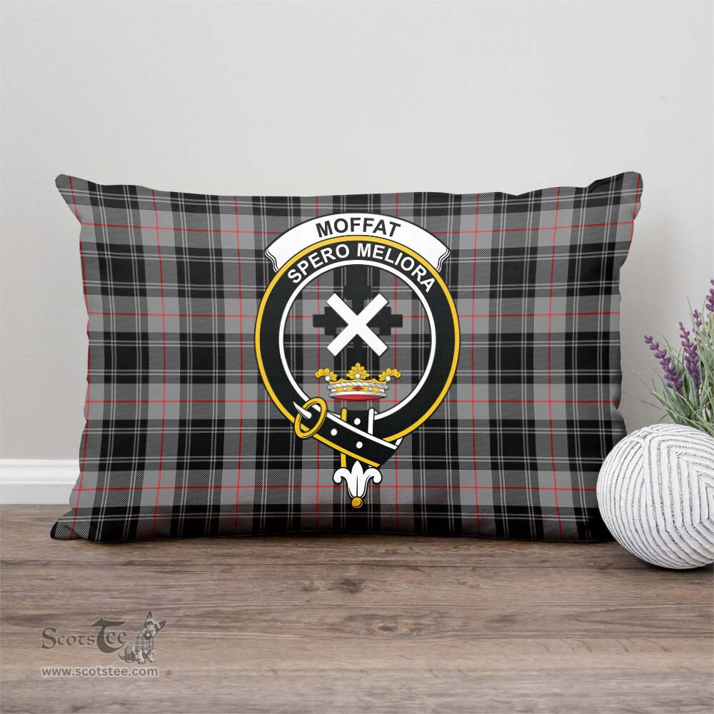 ScotsTee Shop Scottish Moffat Modern Clan Crest Tartan Pillow/ Pillow Cover Tartan Accessories for Home