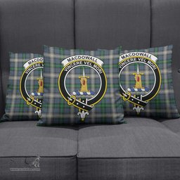 ScotsTee Shop Scottish MacDowall Clan Crest Tartan Pillow/ Pillow Cover Tartan Accessories for Home