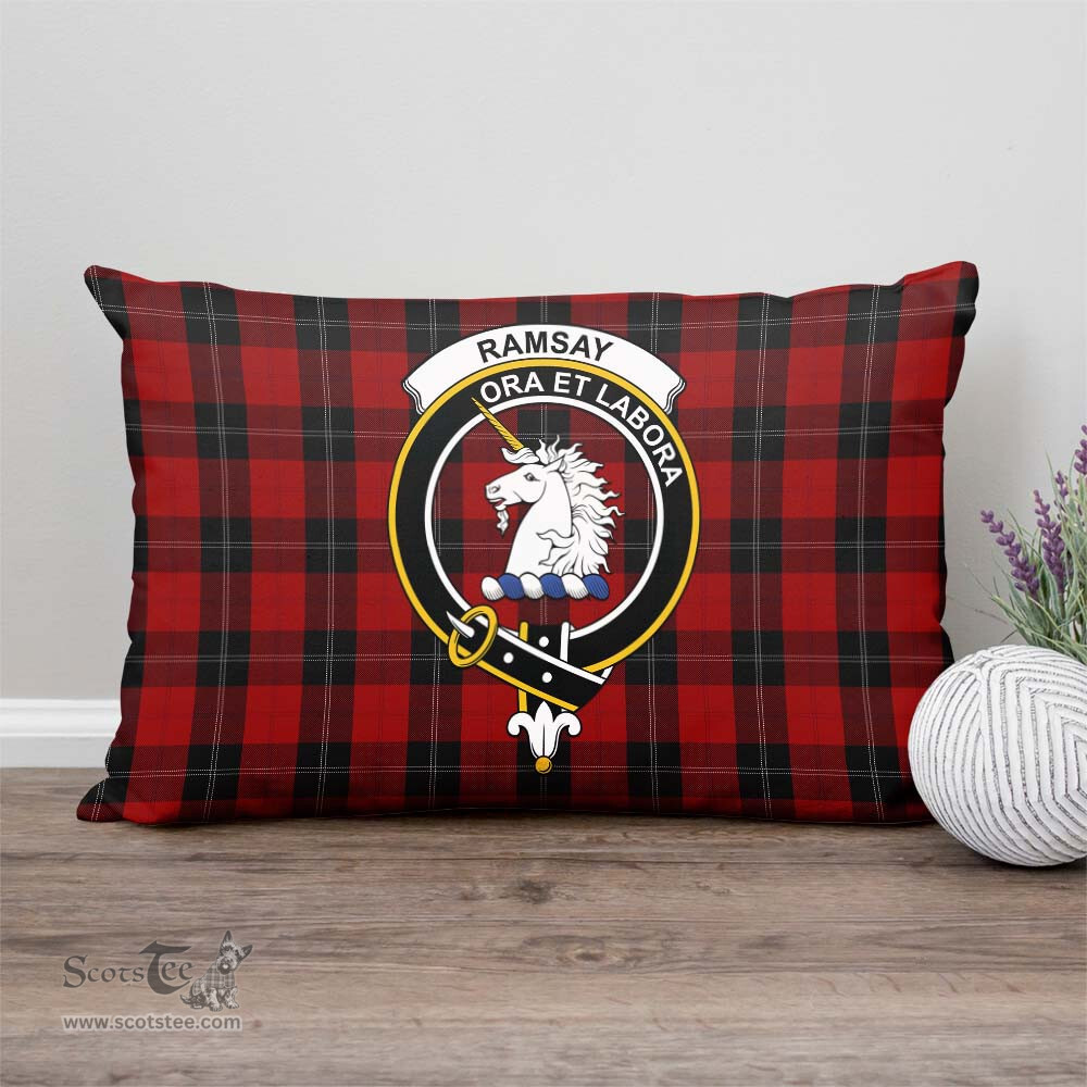 ScotsTee Shop Scottish Ramsay Clan Crest Tartan Pillow/ Pillow Cover Tartan Accessories for Home